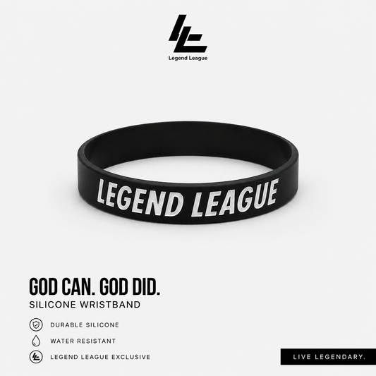 Legend League heavy-duty silicone wristband
